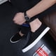 thumbnail image 5 of Zapatos de lona de estilo coreano de primavera, zapatos sin cordones para hombre, zapatos blancos para pareja, zapatos de moda, zapatos transpirables para hombre, talla extra grande, 5 of 6