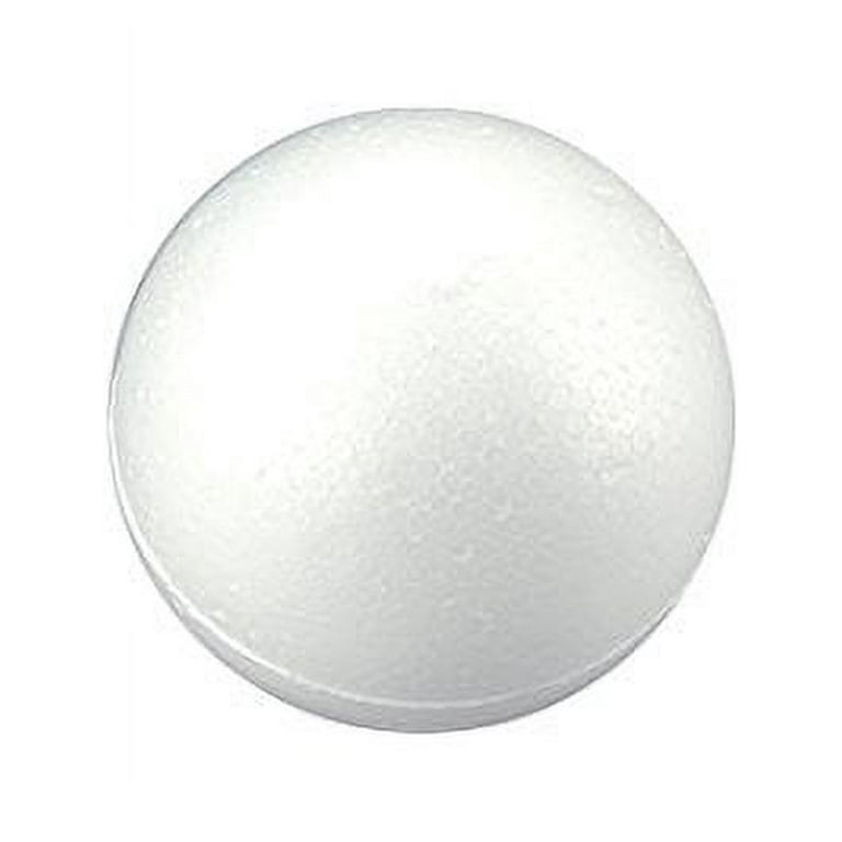 Smooth Polystyrene Foam Balls for Crafts and School Projects (8