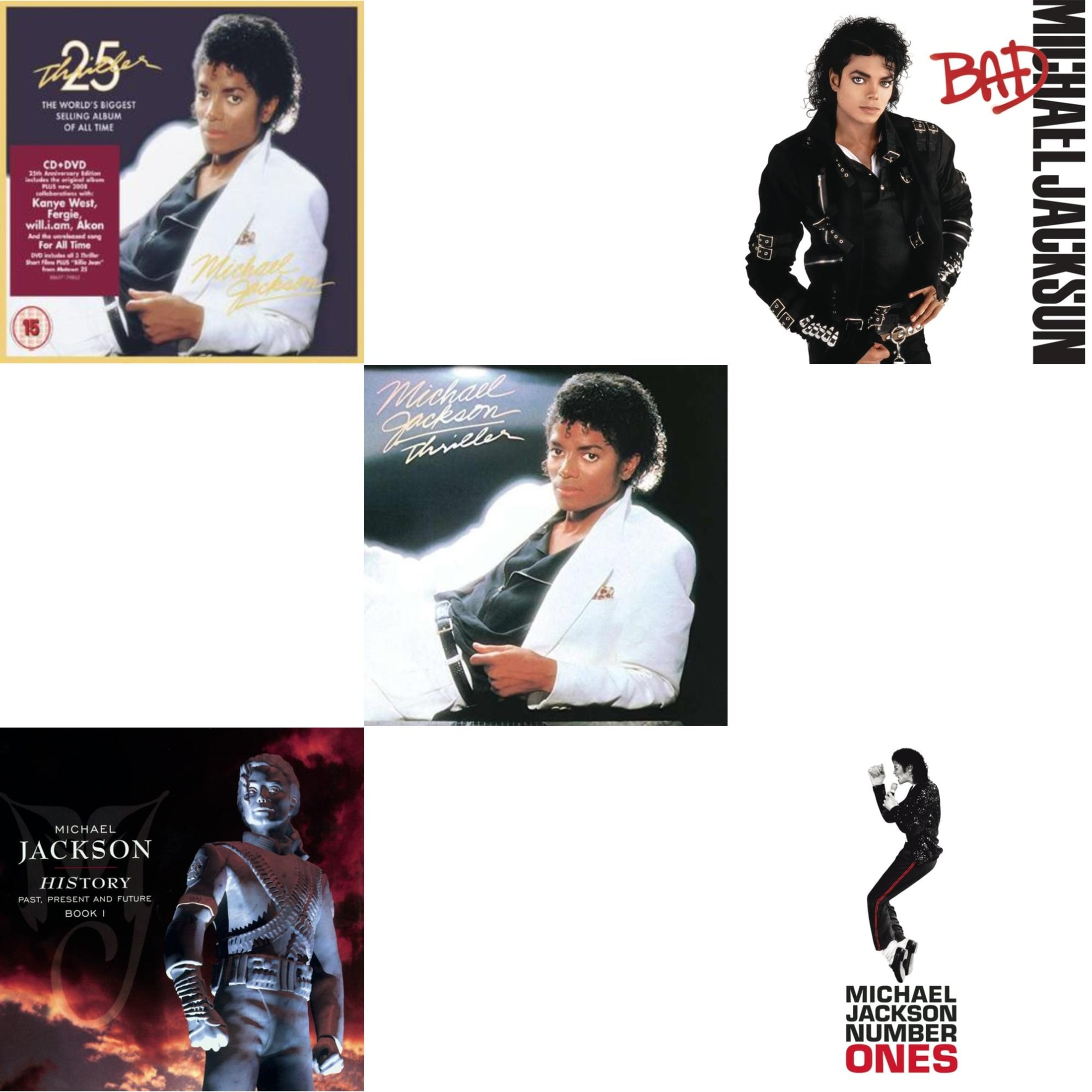 激レアセット Michael Jackson 25周年40周年 Bad & Essential Michael Jackson & Dangerous & Thriller (40Th