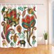 thumbnail image 1 of Cortina de Baño ABPHQTO Mandela Paisley Flores Abstractas con Elefante 160x180 cm, 1 of 1