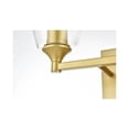 thumbnail image 5 of Living District Gianni 2-Light Iron & Glass Bath Sconce in Brass/Clear, 5 of 6