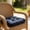 Navy, variant on Chair Cushions for All Season, TOUMENY Corduroy Chair Cushion with Straps, Non- Breathable Seat Pad for Dining Room Study Balcony Chairs, Dark Gray