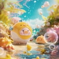thumbnail image 4 of Figura de anime Kawaii Lulu The Piggy Ocean, cerdito de dibujos animados, muñeca linda, regalos sorpresa, adorno de escritorio, colección, modelo, juguetes, regalos de cumpleaños, 4 of 5