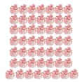 thumbnail image 1 of Caja de dulces de boda Hexagonal innovadora, caja de dulces pequeña y segura portátil para cumpleaños, Navidad, cinta dorada roja, 50 Uds., 1 of 8