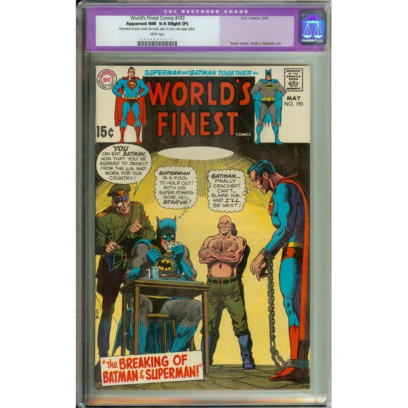 World's Finest Comics #193 - CGC 9.4 Comic Book