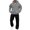 Light Gray, variant on CHENge Mens Sweatsuits 2 Piece Set Cargo Sweatpants Matching Hoodie Sets Work Out Athletic Tracksuits Jogging Suit for Airport Running Travel