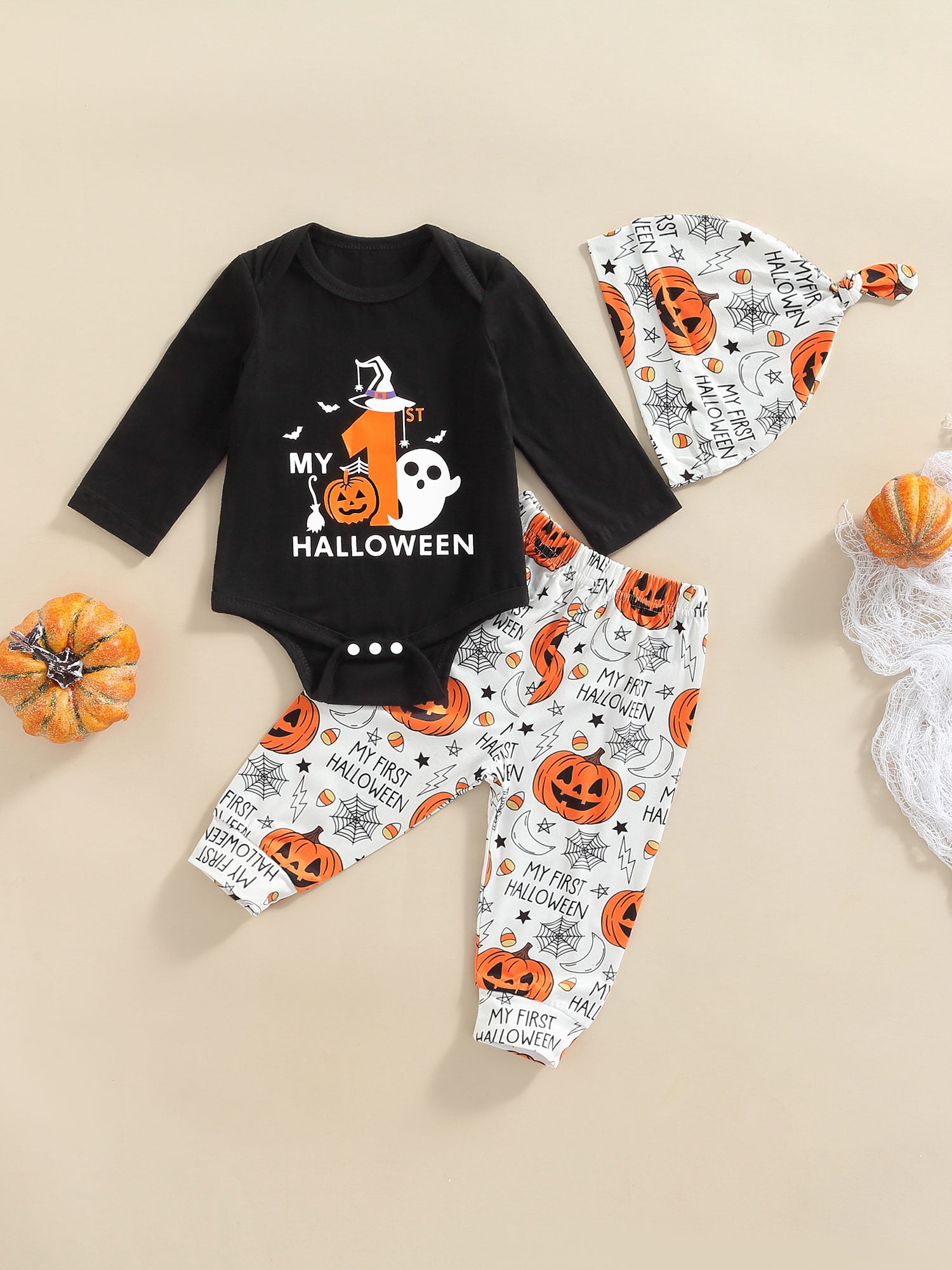 My First Halloween Baby Girl Boy Clothes Sets Romper Bodysuit