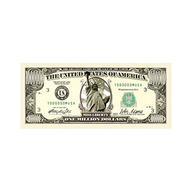 American Art Classics Paquete de 10 - Billetes tradicionales de un millón de dólares American Art Classics American Art Classics