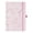 B, variant on A5 PU Leather Hardcover Lined Notebook With Elastic Closure, 96 Pages Simple Style Journal For Home Office Writing, White (Multicolor, 21*14)