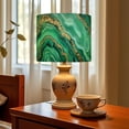 thumbnail image 6 of Linen Drum Lampshades abstract fake stone texture malachite green agate jasper 13"x13"x10" Light Shade for Table Lamps Floor Lamp Shades Lampshade Replacement Assembly Required, 6 of 8