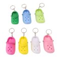 thumbnail image 1 of Hole Sandals Key , Tear  7 Colors Exquisite Multipurpose Slipper Keyring Pendant Decoration Soft Silicone  for Cars for Handbags, 1 of 8