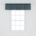 thumbnail image 2 of Ambesonne Fleur De Lis Valance Pack of 2, Cut out Effect Pattern, 54"X12", Dark Petrol Blue, 2 of 4