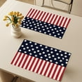 thumbnail image 4 of Household Imitation Clearance! 4th Of July Placemats Set Of 4 Gnome Patriotics America Memorial Day Independence Day Dining Table Decoratios Table Mats Cloth Placemats 12X18 Inch Colored, 4 of 6