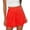 CL293 Red, variant on Yuncity Women Skirts Floral Print High Waist Elastic Mid A-Line Pleated Summer Loose Commute Outdoor Daily Wear Women's Skirts Size L Black