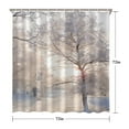 thumbnail image 5 of Shower Curtain for Bathroom Christmas Snowflake Happy Christmas Shower Curtains Durable Simple Bath Curtain Hooks Included,72x72Inch, 5 of 5