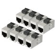 thumbnail image 1 of Unique Bargains 8 Packs CAT 6a Keystone Jacks, RJ45 Couplers Female to Female Straight Shielded, 1 of 7