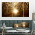 thumbnail image 1 of Design Art - Chemin vers la Lumière du Soleil en Forêt d'Automne, 1 of 3