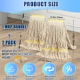 thumbnail image 2 of Fregona Refills Hakfhsd, cuerda con extremo en bucle, 600 ml, paquete de 2 unidades con asa, 2 of 7