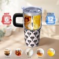 thumbnail image 6 of 20oz elephant Themed Tumbler with Handle Essential Travel Cup elephant Lover Gift Ideal Halloween New Year Present for Women Men elephant Fans, 6 of 6