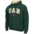 thumbnail image 2 of Men's Colosseum Green UAB Blazers Arch and Logo Pullover Hoodie, 2 of 3