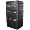 Meister PROFOAM™ Plyo Boxes - Foam Plyometric Jump Boxes for Professional Gyms - Black - 5 Box Set (24", 18", 12", 6", 3")