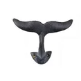 thumbnail image 4 of Whale Tail Wall Hook Cast Iron Nautical Coat Towel Hanger Black 5" High Gift, 4 of 5