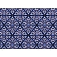 thumbnail image 1 of Ahgly Company Indoor Rectangle Patterned Night Blue Area Rugs, 5' x 7', 1 of 6
