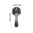 thumbnail image 3 of Shell Shaped Mini Salt Spoons Stainless Steel Short Handle Spoons Coffee Scoops Candy Scoopers for Sauces Tea Sugar Salt Spices Jars Honey Desserts 3.8inch Scalloped Sugar Spoon, 3 of 6