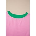thumbnail image 6 of Women's Bonbon Colorblock Edge Drop Shoulder T-Shirt and Skort 2-Piece Set | [ZhiHiMeRi] | (US 12-14)L, 6 of 11