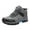 Grey, variant on IUJSOY Hiking Boots for Men Waterproof High Top Lace up Outdoor Sneakers Anti-Slip Ankle Boots