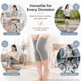 thumbnail image 7 of Artrylin 1 Pair Gray Knee Warmers for Women, Soft Thermal Knee Sleeves for Arthritis & Joint Pain, Elastic Leg Warmers for Skiing Hiking Camping, Thickened Knee Brace, 7 of 7