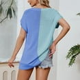 thumbnail image 5 of Birdeem Blouse d'Été Ample à Manches Courtes Col en V Grande Taille, 5 of 5