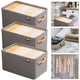 thumbnail image 4 of Organizador Sujetadores Caja Almacenamiento Plegable para Pantalones Vaqueros Doméstico Tela (gris XL) 3 Uds., 4 of 4
