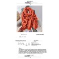 thumbnail image 4 of Bufanda con tacto de algodón, chal, bufandas y abrigos suaves y ligeros para hombres y mujeres, estilo ligero, suave y sólido para todas las estaciones(Rojo oscuro)(180 * 85cm), 4 of 5