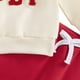 thumbnail image 4 of Conjuntos de blusas y camisas de cuello redondo y manga larga para bebés y niñas pequeñas Conjunto de sudadera de dos piezas con top con letras y pantalones largos Conjunto de niña, 4 of 4