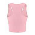thumbnail image 3 of Débardeurs pour Femmes Chemises d'Été Tendance Imprimé Lever de Soleil Randonnée Sans Manches Tuniques pour Femmes T-Shirt Basique Rose G, 3 of 3