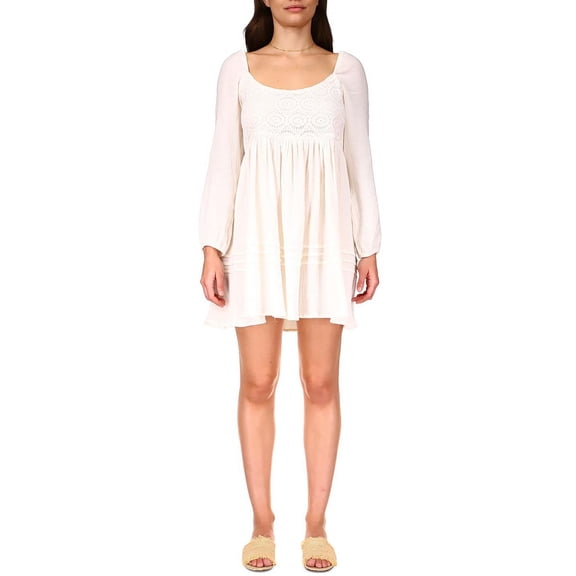 Sanctuary Womens Casual Slub Fit & Flare Dress
