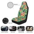 thumbnail image 6 of Jeiento Tropical Flower Car Seat Cover Non-Slip Auto Front Seat Covers Automobile Accessories Universal Fit for Most Cars Sedans Trucks SUVs Van, 6 of 7