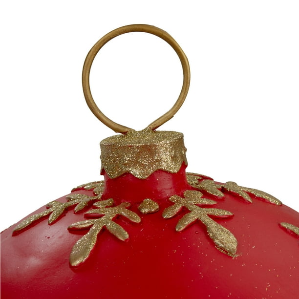 Large red ball ornaments deals