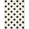 thumbnail image 2 of SAFAVIEH Kids Polka Dots Wool Area Rug, Ivory/Black, 5' x 7', 2 of 4