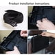 thumbnail image 5 of Mesa plegable con bandeja para el asiento trasero del automóvil para el almacenamiento de bebidas y alimentos | Portavasos organizador universal para automóviles | Plástico ABS negro | Fácil de, 5 of 7