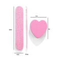 thumbnail image 4 of Nail File and Buffer Set,Buffer Block Nails Files Double Sided for Acrylic and Natural Nails,Manicure Tools Kit Nail Care Kit with 10 pcs Glitter Files,10pcs Heart Shape Buffers Blocks, 4 of 10