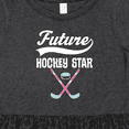 thumbnail image 4 of Inktastic Hockey Star Future Girls Toddler Dress, 4 of 5