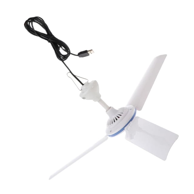 BESTYASH Mini Ceiling Fan White Plastic Portable for Office Use 1Pcs