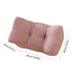 thumbnail image 3 of Cojín de soporte lumbar de pana | Almohada de silla de oficina de algodón suave 38x20x14cm | Alivio ergonómico del dolor de espalda de tres lados | Cojín de asiento multiusos para el hogar, el, 3 of 6