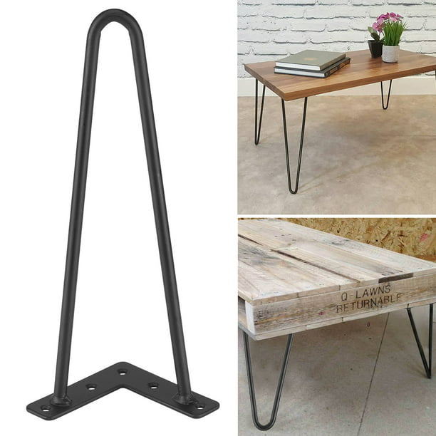 Hairpin Metal Table Leg 4pcs 2 Rods, How To Make A Coffee Table With Hairpin Legs
