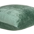thumbnail image 3 of 18" x 7" x 18" Transitional Green Solid Pillow Cover With Poly Insert, 3 of 5