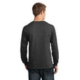 thumbnail image 2 of Port & Company Long Sleeve Core Cotton Tee-4XL (Dark Heather Grey), 2 of 6