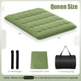 thumbnail image 3 of Costway Queen Futon Mattress Japanese Floor Pad Washable Cover Carry Bag Green, 3 of 10