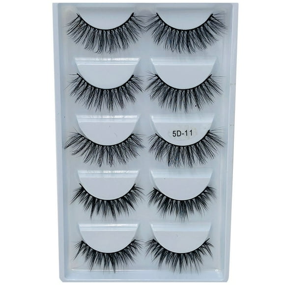 Fiudx Pestañas Postizas, Extensiones de Pestañas Naturales, Hechas a Mano, Pestañas Artificiales, Larga Duración, Maquillaje de Fiesta Diario, Efecto de Ojos Brillantes, Tendencia de Moda Femenina, D